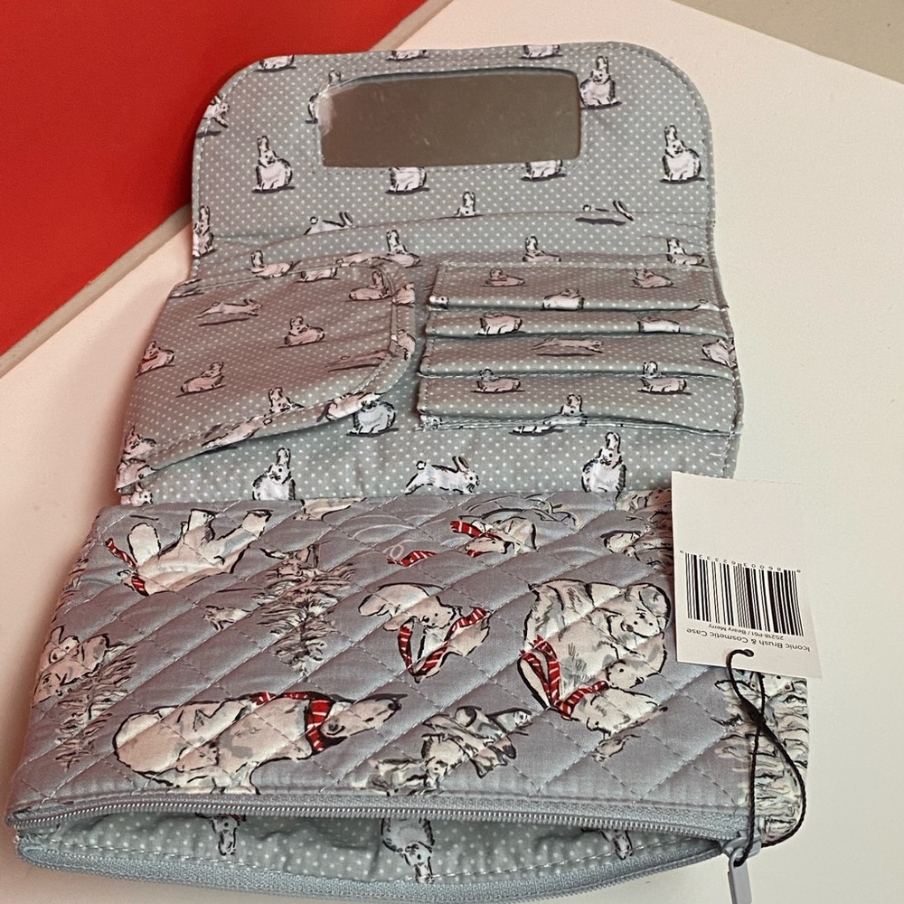 Vera Bradley Bears print cosmetic-brushes bag - Picture 5 of 10